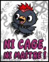 corbeau en cage